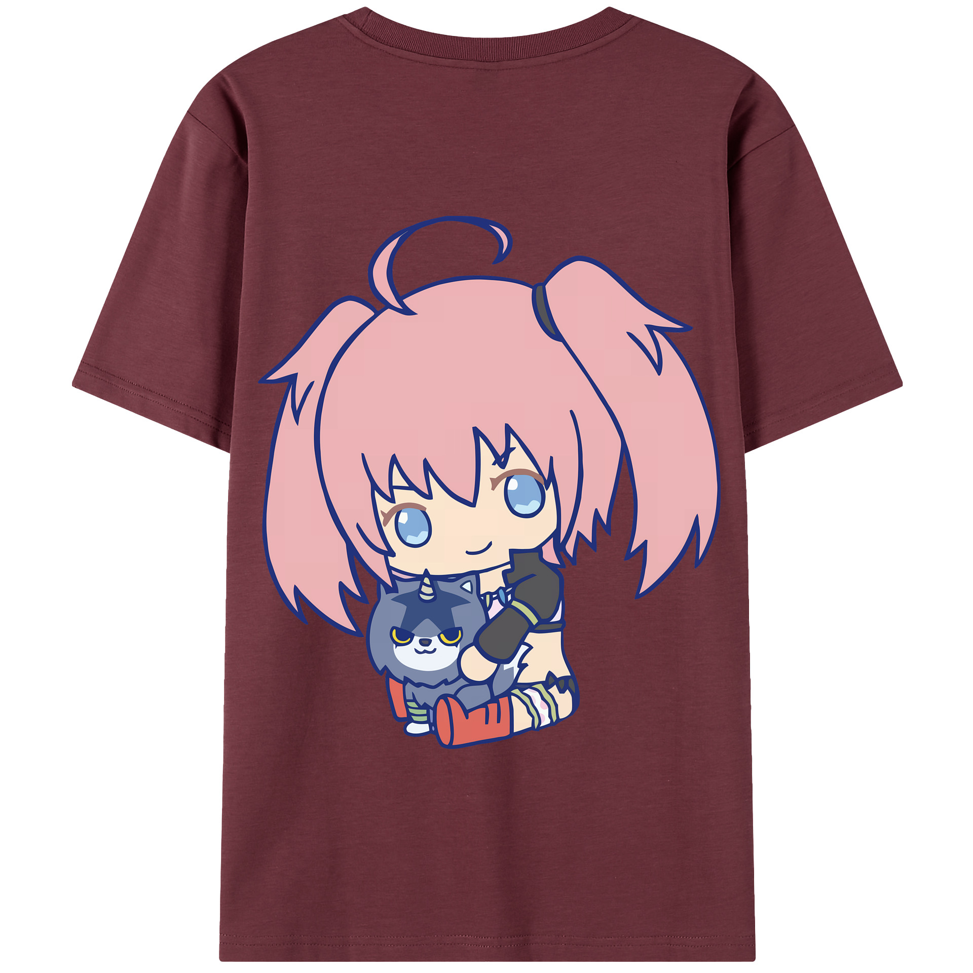 （画像用） 転スラ Regarding Reincarnated to Slime 綿100％半袖Tシャツ（背面プリント）